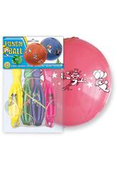 Bolsa de 4 globos colores Punch Ball Globolandia 5202