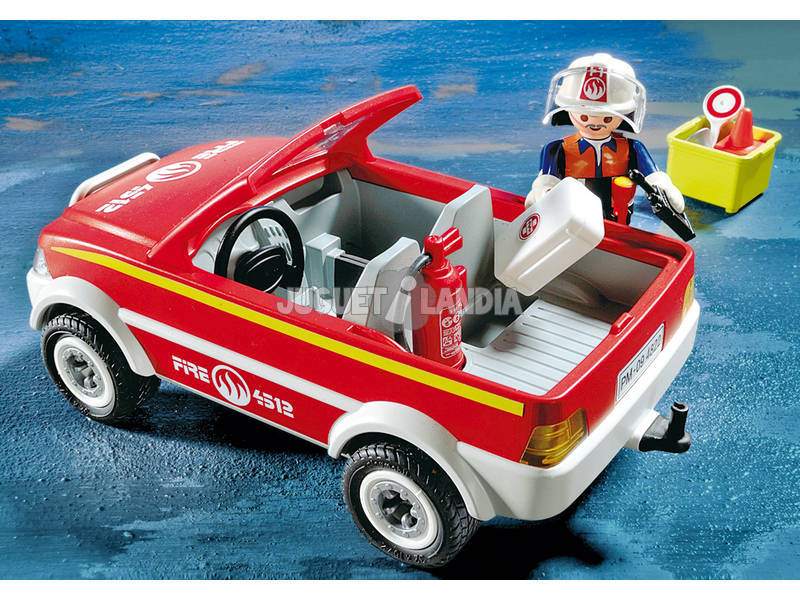 Playmobil voiture patron de pompier