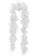 Estola de Plumas Marabu 75 - 80 Grs Branca 180 Cm
