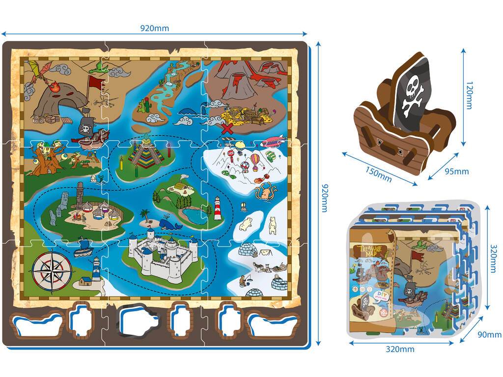 Set Puzzle Eva 9 pezzi Isola de Tesoro