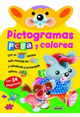Livro Pictogramas Cola e Colore Susaeta S2598