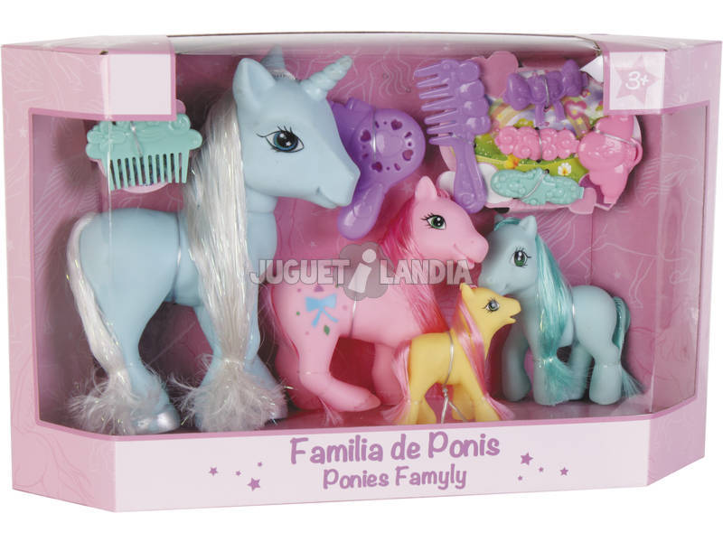 Familia Ponys 4 Stück Mit Accessoires