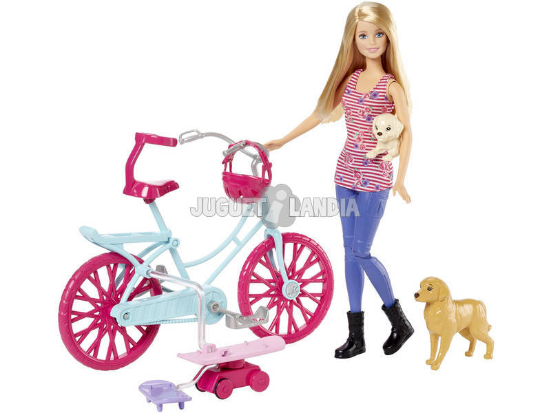 calina Prefijo Mago Barbie Bici y Perritos - Juguetilandia