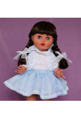 Conjunto Falda Celeste y Rebeca Blanca y Celeste