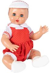 Juanin Perez Baby Kleidung Trägerrock Rot und Cap Point