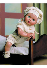 Juanin Pérez bébé Barboteuse Tricot et béret beige