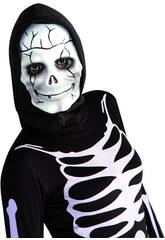 Máscara de caveira Sorrindo com Capuz