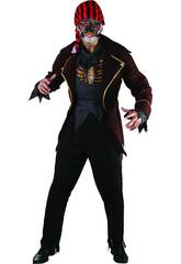 Fantasia Pirata Zumbi Homem Tamanho L 