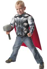 D�guisement Gar�on Thor Av2 Muscles et Marteau Taille M Rubies 31484 