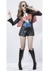 Disfraz Estrella del Rock Mujer Talla XL