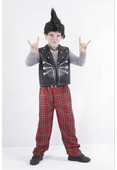 Déguisement de punk pour garçon taille M