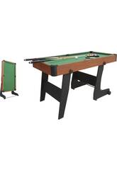 Billard amricain pliant de 152x76x78 cm.