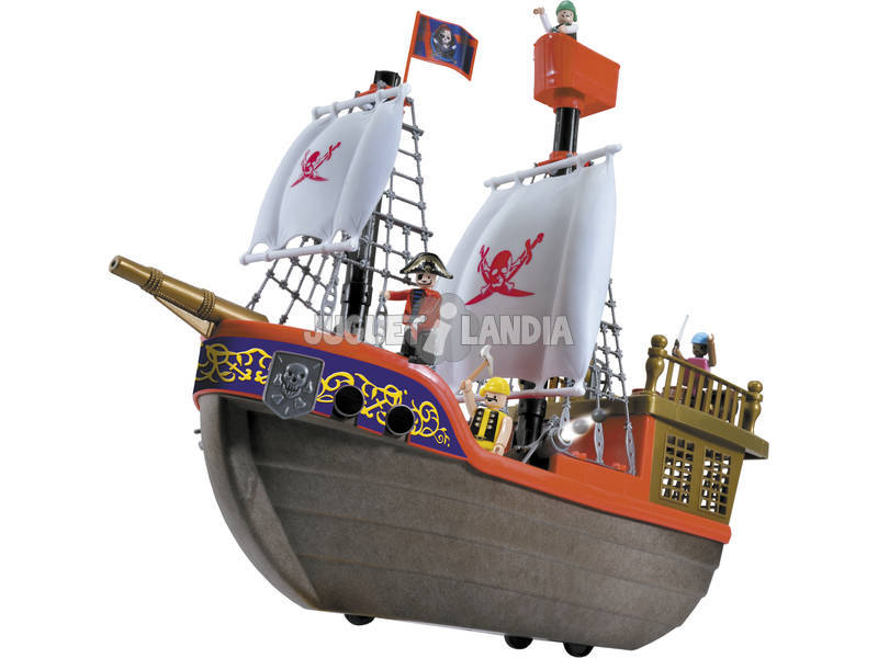 Barca Pirata con Statuette