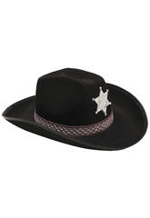 Chapeau cow-boy Adulte Noir