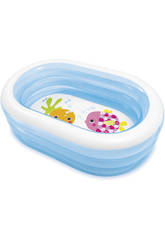 Piscina Insuflável 3 Argolas 163x107x46 cm. Piratas
