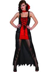 Fantasia Vampira Sexy Mulher Tamanho L 