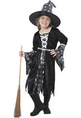 Costume Strega Ragni Argento Ragazza XL