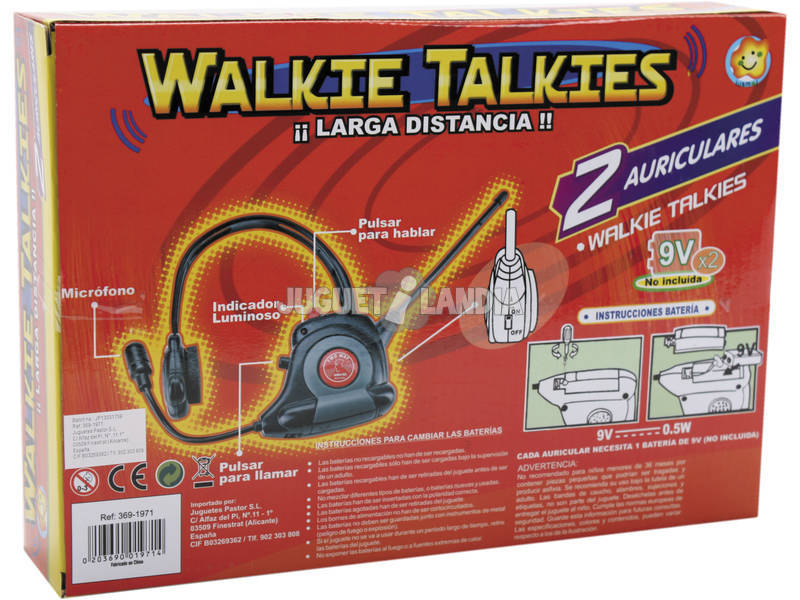 Walkie talkie auricular