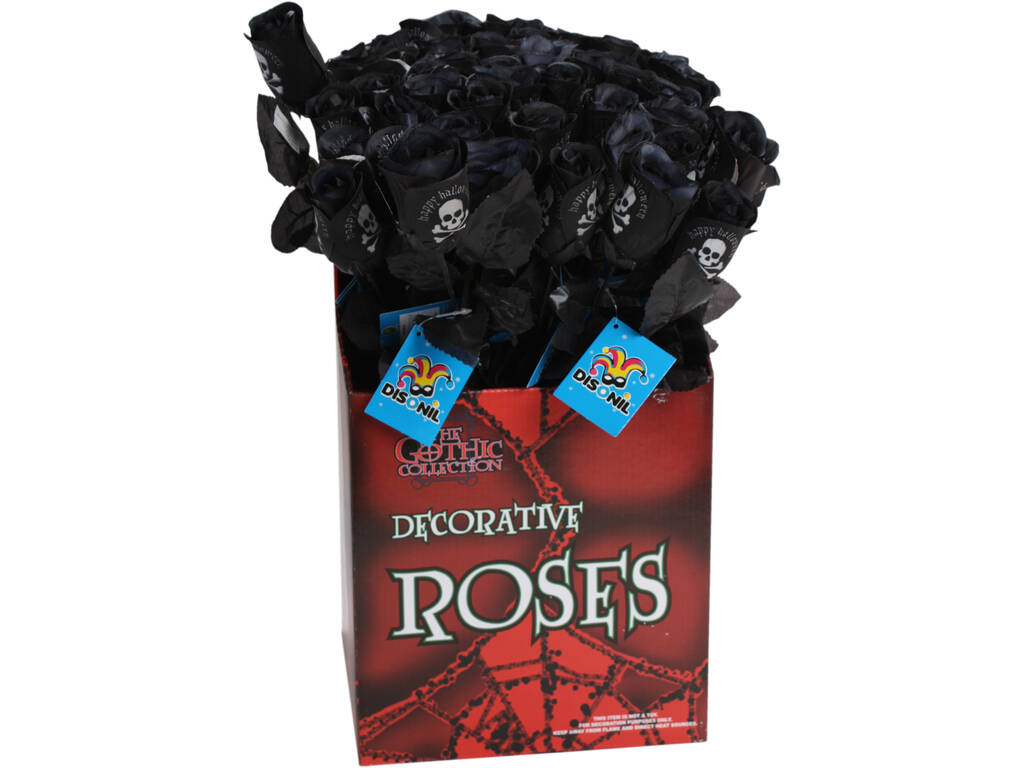 Schwarze Rose 44 cm.