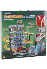 Parking 5 Alturas Transformable 4 Coches y 1 Helicóptero 50x55x90 cm 