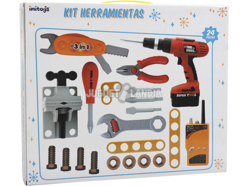 kit des outils de 24 pièces avec perceuse