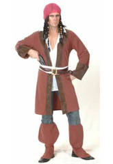 Disfraz Pirata Caribe�o Chaqueta Larga Hombre Tall