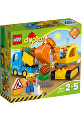 Lego Duplo Caminhão e Escavadora de Esteiras 10812