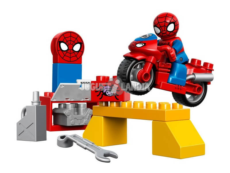 Lego Duplo L'atelier de la moto-araignée de Spider-Man