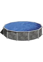 Piscina Ovalada Imitación Piedra Córcega 460x132cm Gre KITPR458PO