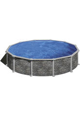 Piscina Ovalada Imitación Piedra Córcega 350x132cm Gre KITPR358PO